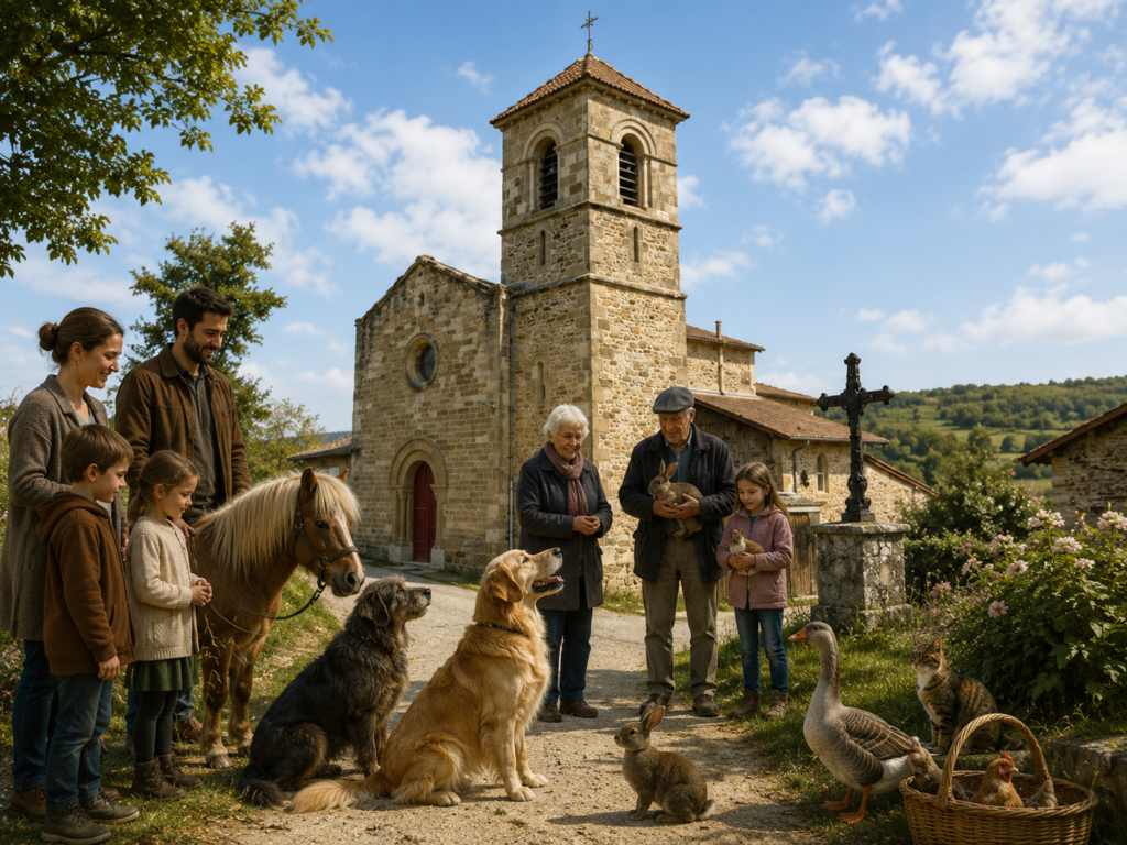 Bénédiction des animaux au Chalon