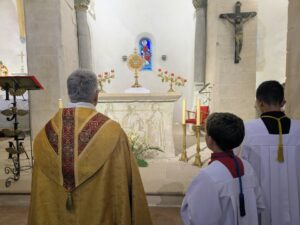 Procession de la Fête-Dieu à Bathernay