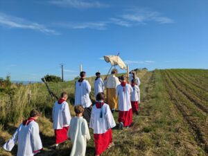 Procession de la Fête-Dieu à Bathernay