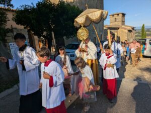 Procession de la Fête-Dieu à Bathernay