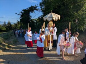 Procession de la Fête-Dieu à Bathernay